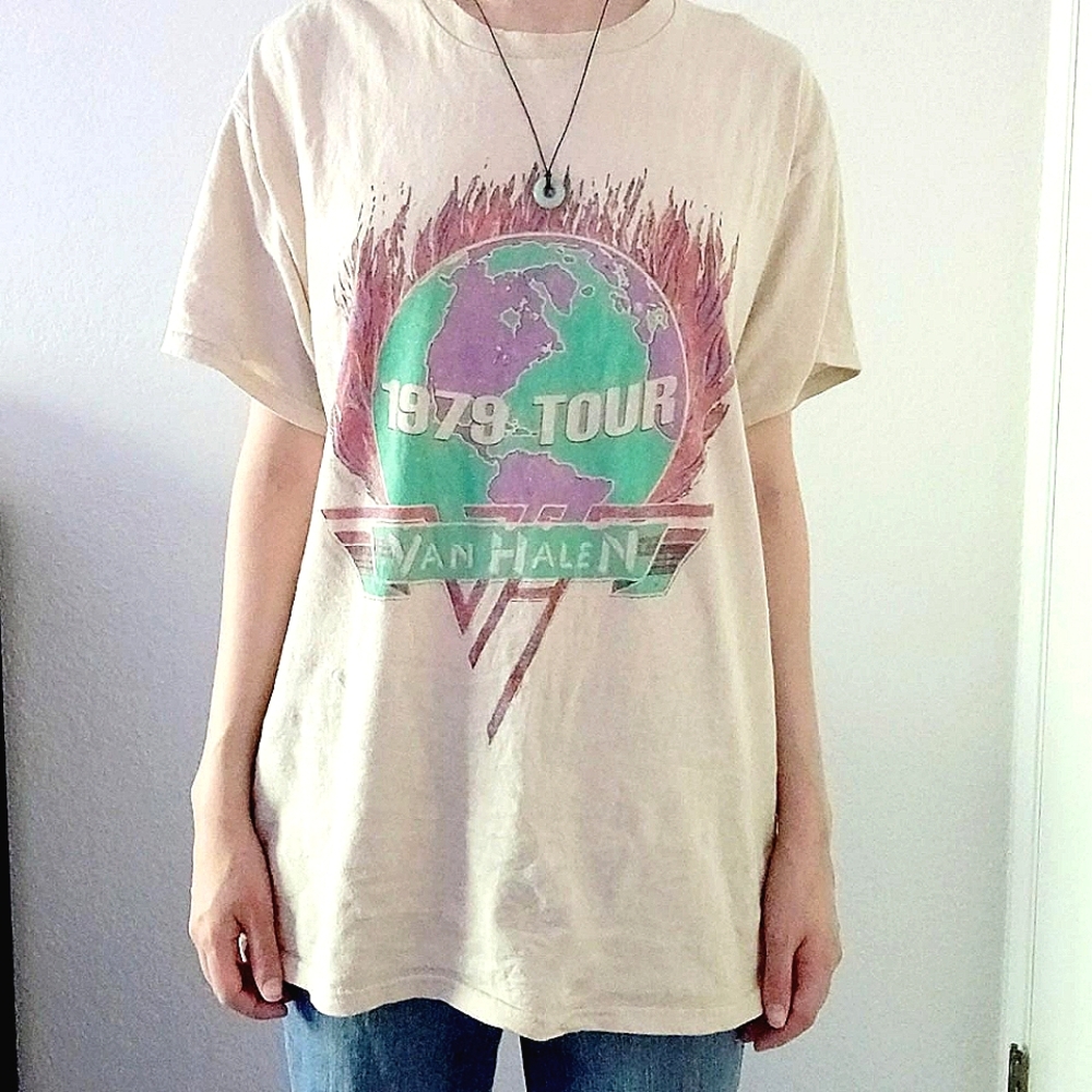 Van Halen Oversized Graphic Band Rock Tee T Shirt Grunge Punk Alternative Indie